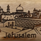 Olive Wood Magnet – Jerusalem Old City – Bethlehem Olive Wood