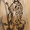 Olive Wood Magnet – Jesus the Good Shepherd – Bethlehem Engraving