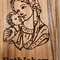 Olive Wood Magnet – Mary and Baby Jesus Scene – Bethlehem Olive Wood