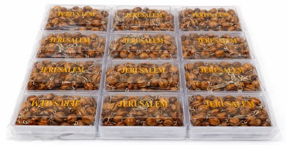 Olive wood & metal rosary – made in bethlehem - 12 - rosaries