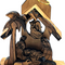 Handmade Olive Wood Nativity Scene Ornament with Palm Tree from Bethlehem