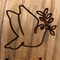 Olive Wood Peace Dove Magnet – Jerusalem Souvenir (2.3 x 1.5 in)