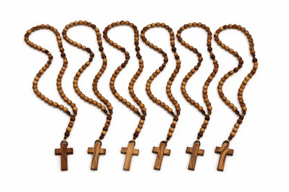 Olive wood rosary – handcrafted in bethlehem from holy land trees - 6 - rosaries