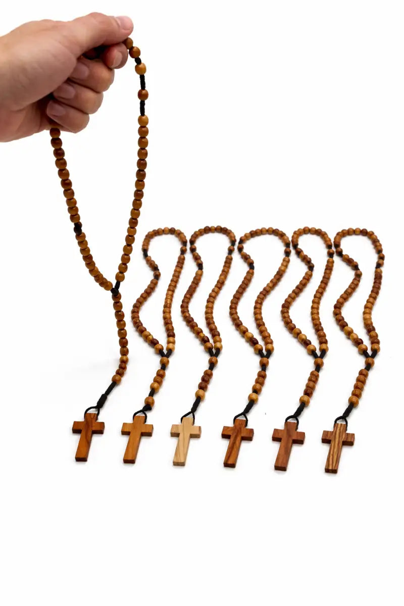 Olive wood rosary – handcrafted in bethlehem from holy land trees - rosaries