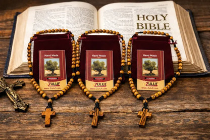 Olive wood rosary – handcrafted in bethlehem from holy land trees - rosaries