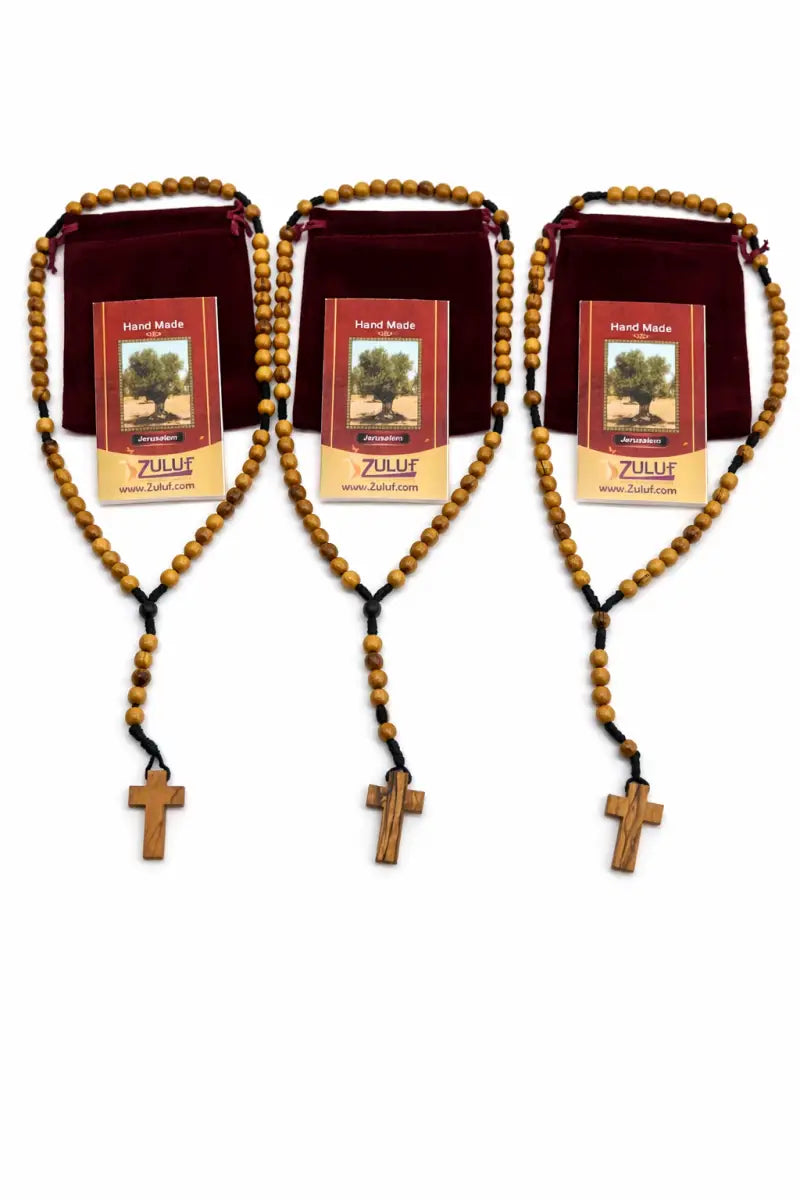 Olive wood rosary – handcrafted in bethlehem from holy land trees - rosaries