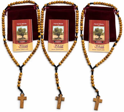 Olive wood rosary – handcrafted in bethlehem from holy land trees - rosaries