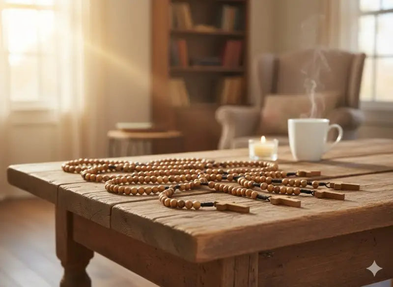 Olive wood rosary – handcrafted in bethlehem from holy land trees - rosaries