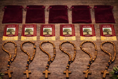 Olive wood rosary – handcrafted in bethlehem from holy land trees - rosaries