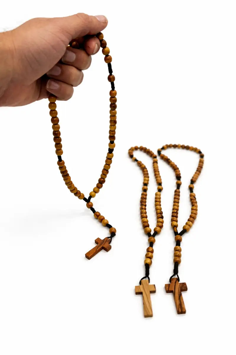 Olive wood rosary – handcrafted in bethlehem from holy land trees - rosaries