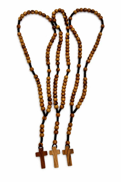 Olive wood rosary – handcrafted in bethlehem from holy land trees - rosaries