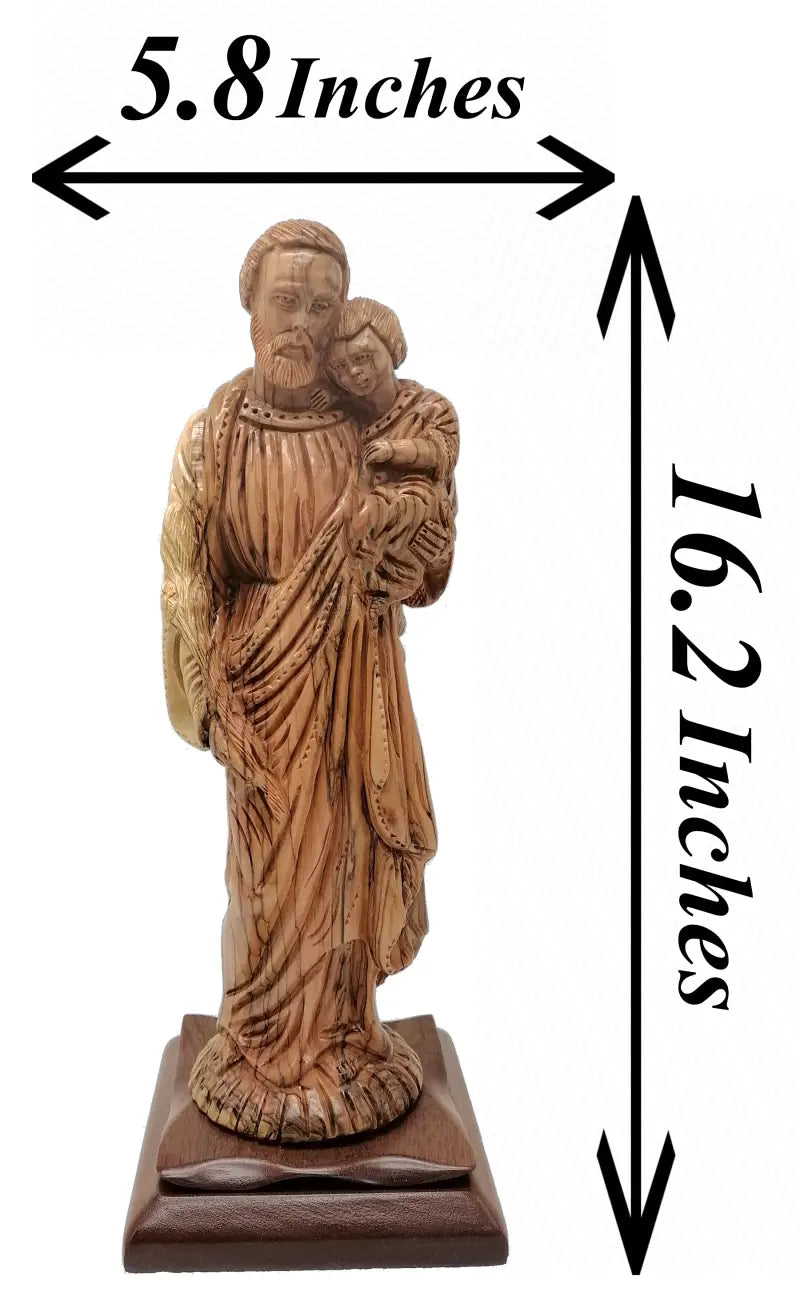 Jesus Figure Hand Carved - Olive Wood Saint | Zuluf