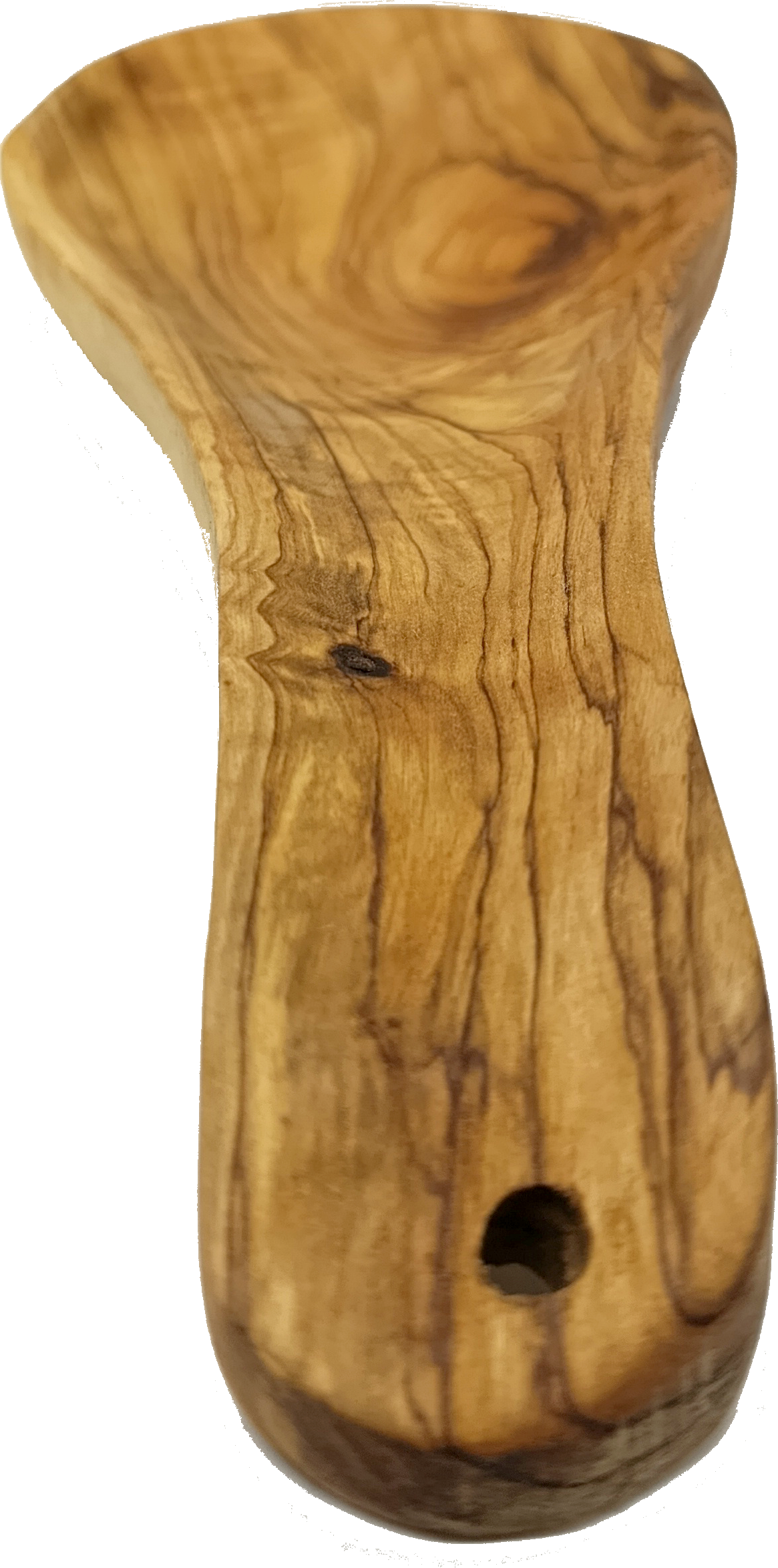 Handmade olive wood spoon rest from Bethlehem additional view from Bethlehem Holy Land