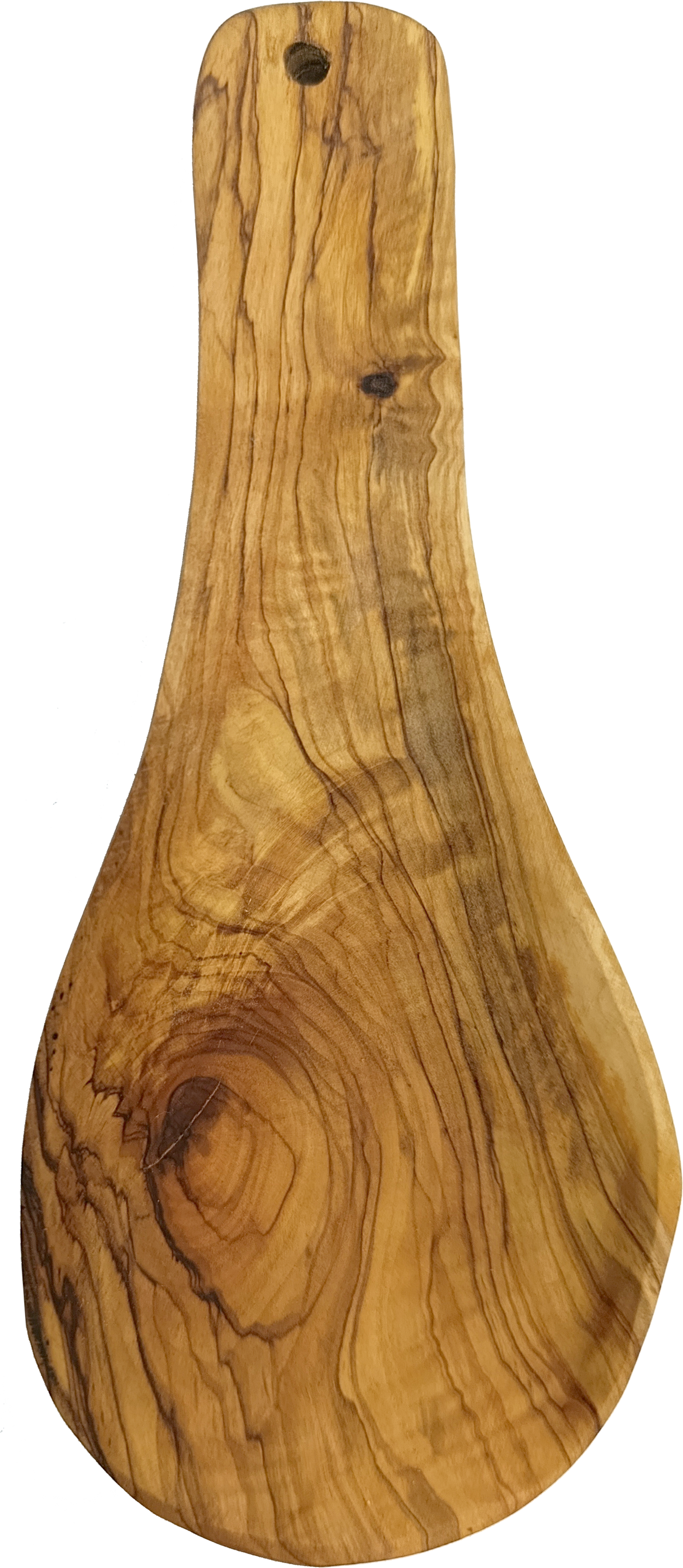 Handmade olive wood spoon rest from Bethlehem grain detail from Bethlehem Holy Land