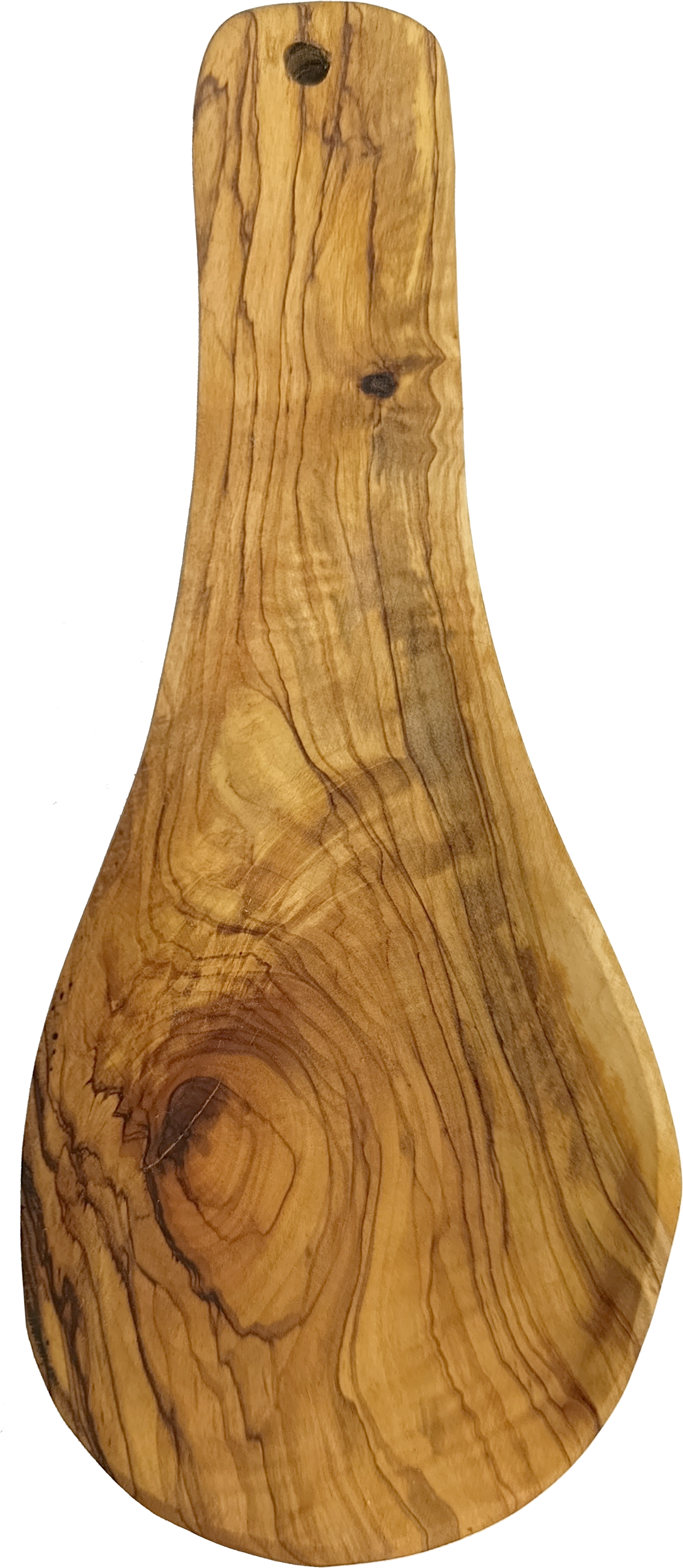 Handmade olive wood spoon rest from Bethlehem grain detail from Bethlehem Holy Land