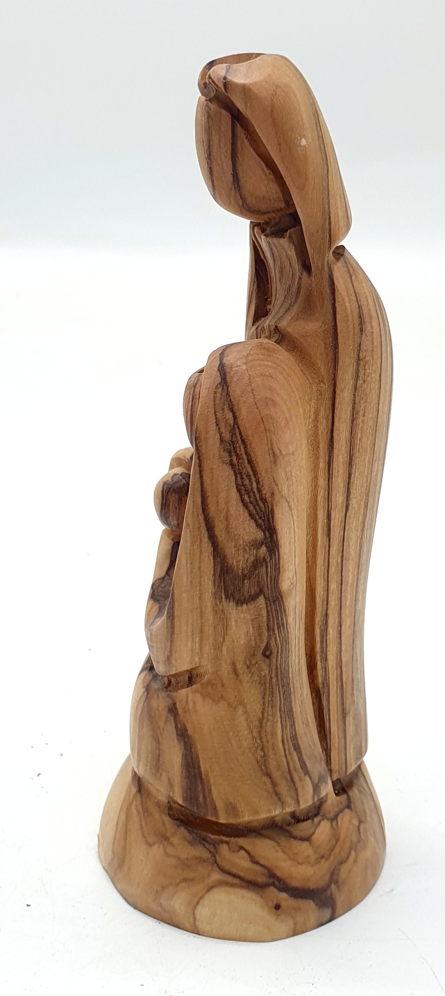 "Sacred Artistry: Zuluf Hand - Carved Olive Wood Holy Family Sculpture - 4.7 Inches | Christmas Gift - Mary and Joseph Figurines - Zuluf