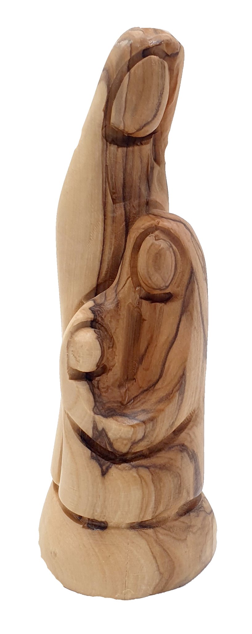 "Sacred Artistry: Zuluf Hand - Carved Olive Wood Holy Family Sculpture - 4.7 Inches | Christmas Gift - Mary and Joseph Figurines - Zuluf