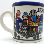 Small Handmade Ceramic Tea Mug - High - Quality Hebron Pottery | Authentic Artisan Mug from Palestine - Zuluf