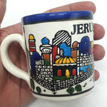 Small Handmade Ceramic Tea Mug - High - Quality Hebron Pottery | Authentic Artisan Mug from Palestine - Zuluf