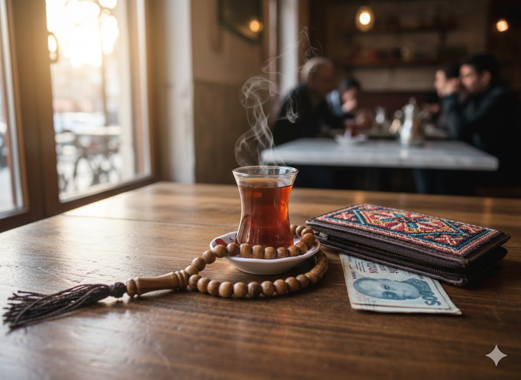 Olive Wood Prayer Beads 25 cm with Tassel, Handmade Wooden Worry Beads with Velvet Pouch, Smooth Round Beads for Prayer, Meditation & Daily Carry
