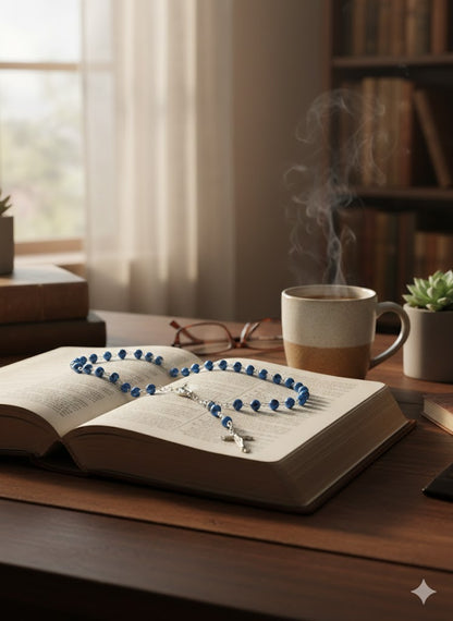 Catholic Prayer Rosary with Stone Beads – Choose Your Color