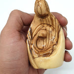 Very Small Wooden Carving of the Holy Family - Joseph, Virgin Mary & Jesus, Ideal Religious Gift, Housewarming & New Home Decor - Zuluf