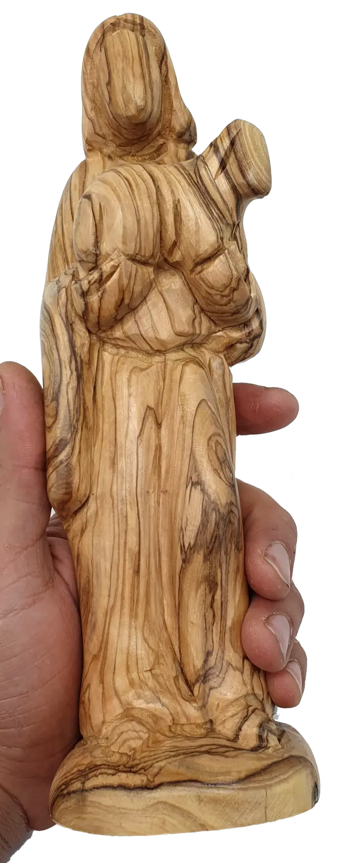 Jesus Statue Olive Wood - Handcrafted Good Shepherd | Zuluf Jesus Statue Olive Wood - Handcrafted Good Shepherd | Zuluf
