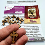 10 olive wood crosses - 10 Pieces total - Charms for Rosaries - Gifts For Friends PEN213 - Zuluf