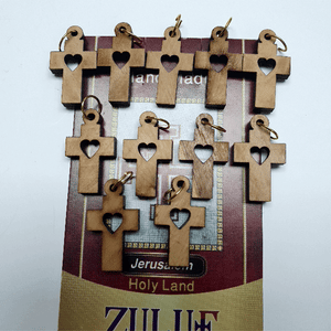 10 Olive Wood Crosses Pen229 Bracelet Supplies - Zuluf