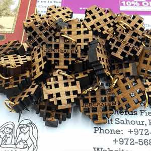 50 Small Olive Wood Jerusalem Crosses Pen220 Catholic Christian Gift - Zuluf