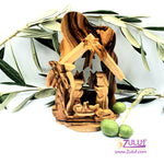 Olivewood Olive Wood Nativity 11cm Scene Set From Jerusalem Holy land  by Zuluf - NAT010