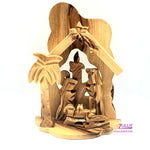 Olive Wood Small Candle Nativity Hand Made-NAT009