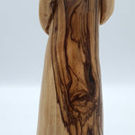 A testament to the Blessed Mother carrying Baby in her womb. This exquisite 8-inch masterpiece is meticulously handcrafted in Bethlehem by Zuluf artisans - Zuluf