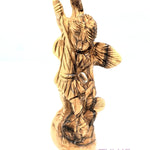 Archangel Michael Statue Olive Wood For Sale ANG030 - Zuluf