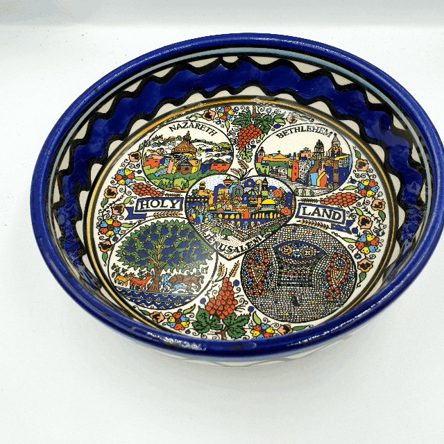 Armenian Bowl Fish Plate - Ceramic Hand Made Bowl 15cm / 6" CER007 - Zuluf