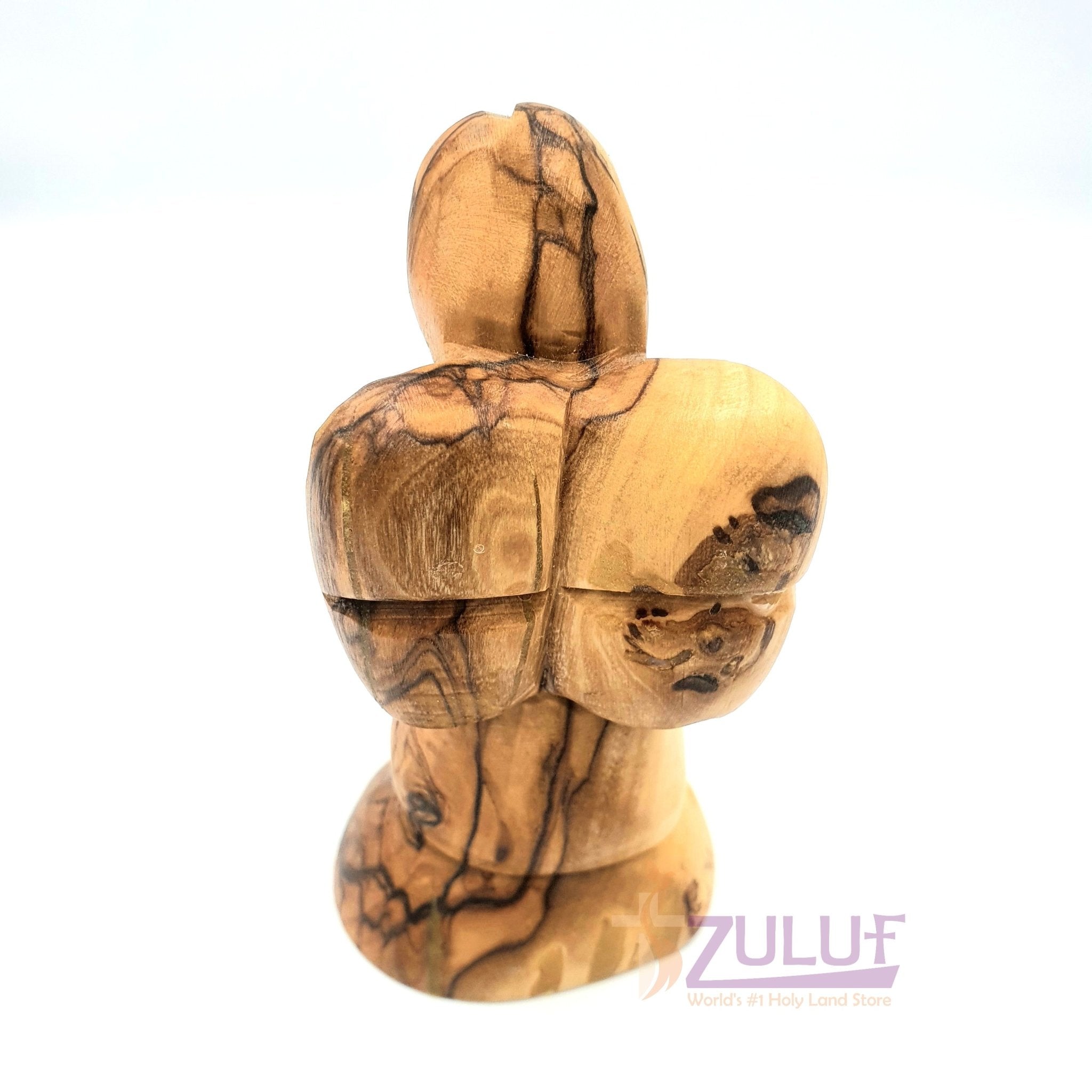 Authentic Hand Carved Olive Wood Christmas Little Praying Angel Holy Land ANG028 - Zuluf