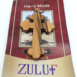 Authentic Orthodox Cross Pendant - Handcrafted Olive Wood Necklace Featuring Jesus Cross Pendant - Zuluf