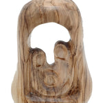 Bethlehem Crafted Olive Wood Religious Art, Small Nativity Figurine, Unique Holy Family Sculpture." - Zuluf