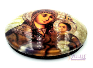 Bethlehem Mary Virgin And Jesus Christ Circle Magnet Mag103 - Zuluf