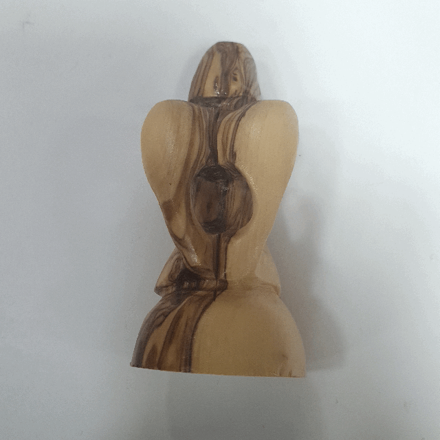 Bethlehem Olive Wood Gift Angel With Wings Made Out Of Genuine Holy Land Olive Tree ANG017 - Zuluf