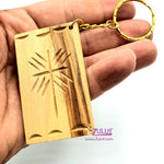 Bethlehem Olive wood hand made bible keychain KC213 - Zuluf