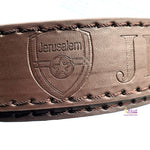 Black Belt Hand Made From Jerusalem Israel Souvenir - Jerusalem Written on it By Zuluf - Zuluf