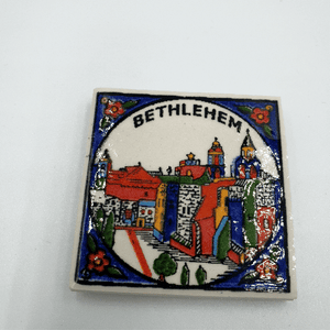Ceramic Holy Land Souvenir Gift Fridge Magnet Bethlehem 5cm / 2" - CER012 - Zuluf