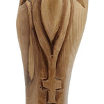 Discover Tranquility: 8" Praying Virgin Mary Olive Wood Carving Statue from Bethlehem - Timeless Spiritual Elegance - Zuluf