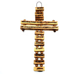 Divine Olive Wood "Lord's Prayer" Cross Wall Hang – Authentic Bethlehem Craftsmanship Celebrating the 'Our Father' Scripture - Zuluf