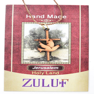 Dove Pendant Charm Olive Wood Zuluf Gifts - PEN070 - Zuluf