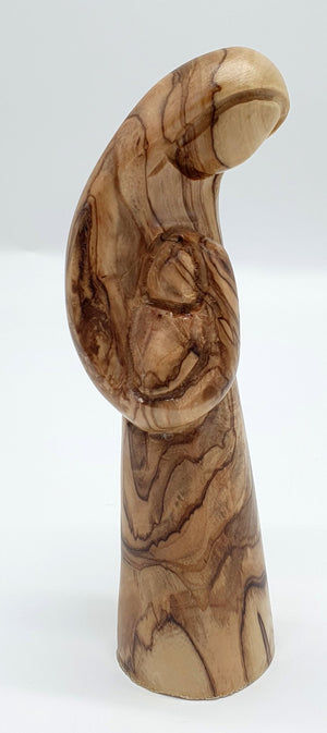 Grace your home with the timeless beauty of the Virgin Mary and Baby Jesus Handcrafted Olivewood Statue by Zuluf - Zuluf