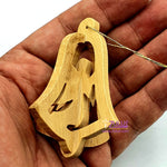 Hand Carved Bell Olive Wood 3d Ornament From Bethlehem Holy Land - Zuluf (ORN007) - Zuluf