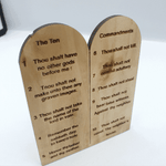 Hand made from wood the ten commandments JUD010 - Zuluf