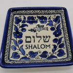 Hand Painted Armenian Ceramic Square Plate 11*11*3 cm CER040 - Zuluf